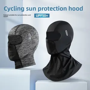 Hood sunscreen hat men's cycling fishing hood summer windproof motorcycle ice silk full face women's helmet inner mask