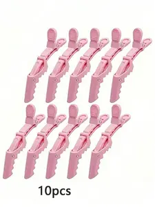 10pcs Multi Functional Hair Clip With Crocodile Clip, Synthetic Claw Clip, And Hair Styling Clip, Suitable For Hairdressers, Plastic Anti Slip Hair Clip, Hair Clip Set, Hair Claws