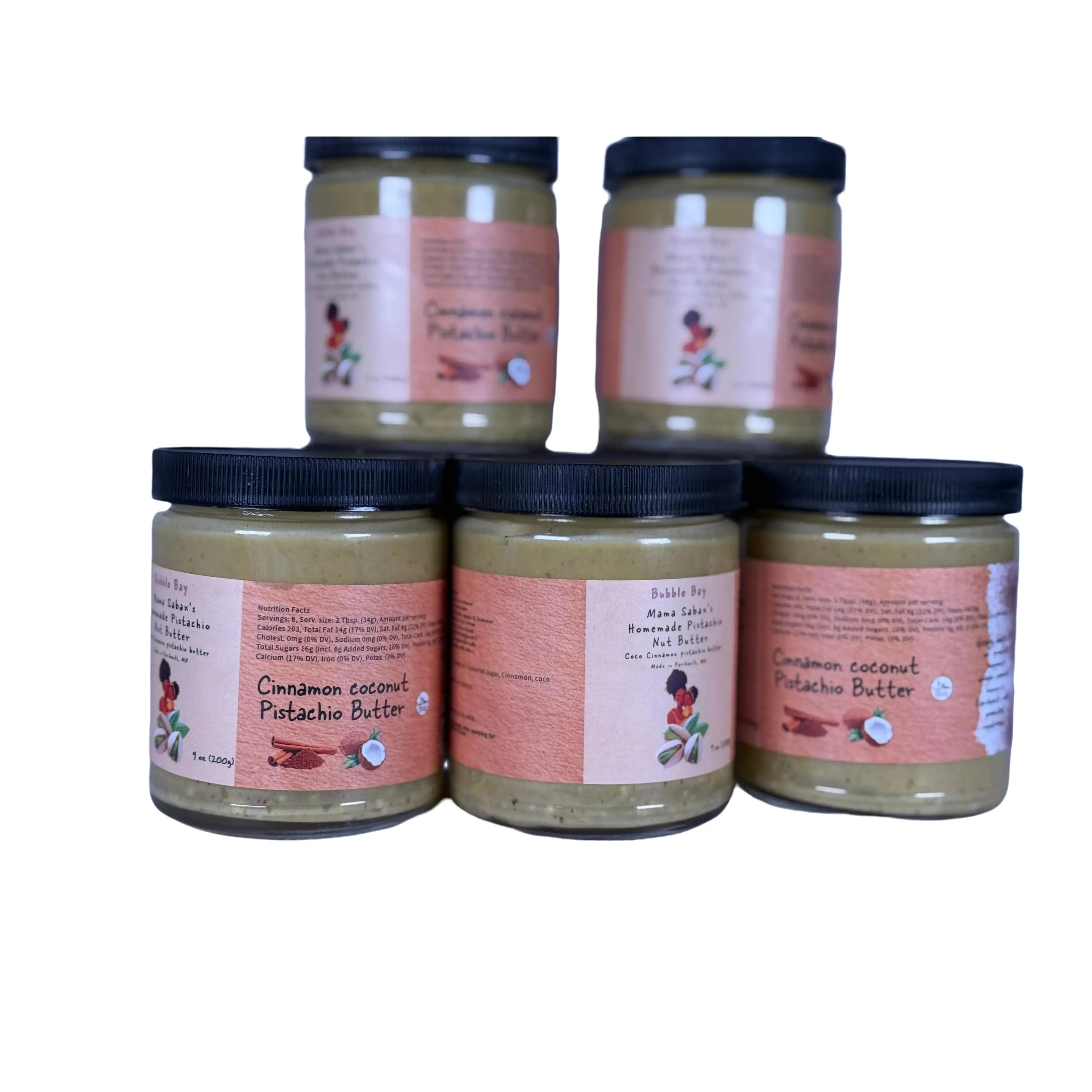Coconut Cinnamon Pistachio Butter - Creamy and Spicy Flavor with a Versatile Nutty Taste