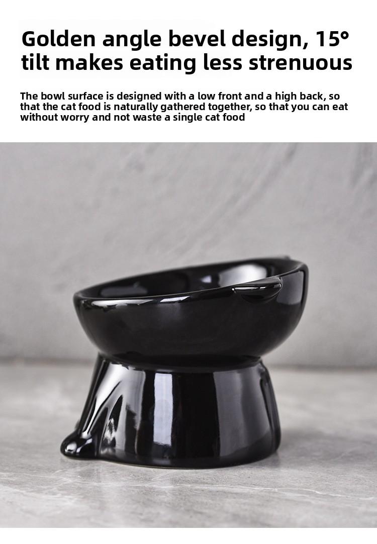 Anti-tip water bowl for cats, large capacity fabric bowl, specially designed for kittens and small cats