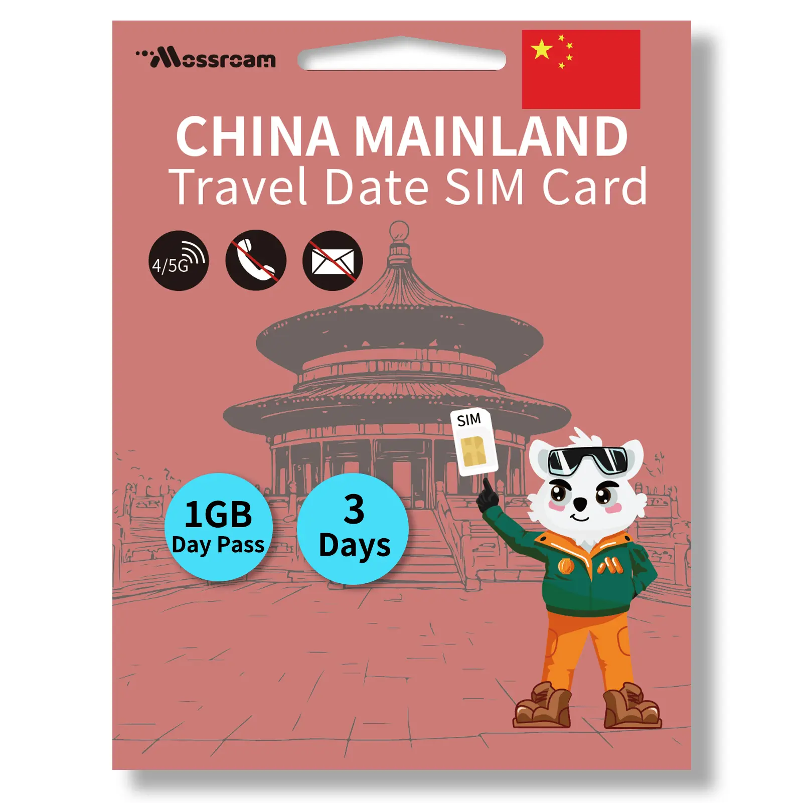 China Mainland 3-in-1 SIM Card – Prepaid Data Plan | Daily 1-2GB Shared Data for 3-10 Days | High-Speed Internet | Ideal for Travelers