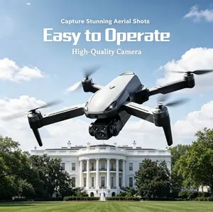 2026 Foldable Aerial Drone M8 Pro with 4K UHD EIS Anti-Shake Camera, GPS Precise Positioning System, 5G WiFi FPV Real-time Transmission,   Intelligent Obstacle Avoidance, Auto Return, 360° Stunt Roll, 2 Batteries for Adults Beginners Aerial Photography