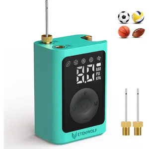 Electric Ball Pump Inflation & Deflation 2-17PSI, Basketball Pump with Precise Pressure Gauge, Rechargeable Air Pump for Balls, Soccer Ball Air Pump trendy