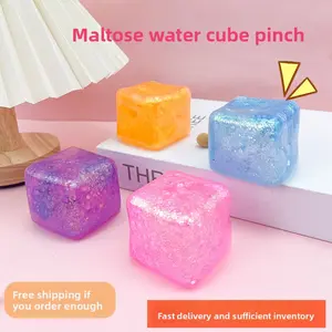 Stress-relief toy Water Cube Squishy Fun Stress-relief gadget, simulated ice cube, creative stress-relief toy for children