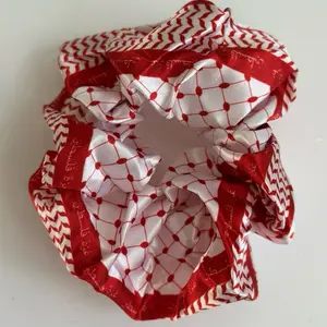 Red  Keffieyeh Scrunchie - updated