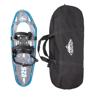 Lightweight Aluminum Frame Snowshoes with Dual Ratchet Bindings Nylon Heel Strap HDPE Decking Includes Heavy Duty Carry Bag Available in Adult and Kids Sizes 25" Blue Snowshoe Only