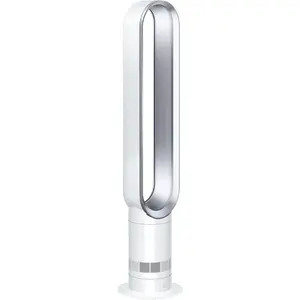 Dyson Tower Fan Air Multiplier AM07-White/Silver High-Performance Air Circulation White Silver Finish for Home & Office