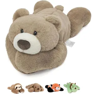 Niuniu Daddy Weighted Stuffed Animal Bear, 3.6lbs Large Teddy Bear Weighted Pillow Plush Toy for Christmas Birthday Gift