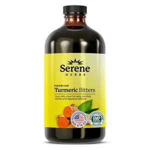 Serene Herbs: Organic Turmeric Bitters Supplement Edible Serene Herbs: Organic Turmeric Bitters Supplement Edible