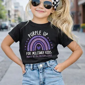 Purple Up For Military  Shirt, Proud Military Child Tee, Purple Up Day Gift