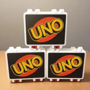 Double Deck UNO Card Holder • Snaplock Storage Case •  Durable Travel Organizer for Two Decks
