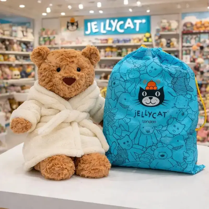 Jellycat Bartholomew Bear All-in-One Plush Toy – Soft Teddy Bear with Hooded Onesie, Adorable Stuffed Animal for Collectors & Gift Giving