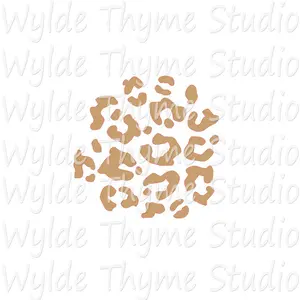 Cheetah Print Stencil