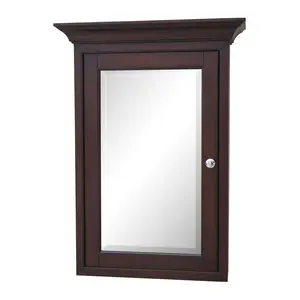 Newport Wall-Mounted Medicine Cabinet (Chocolate)
