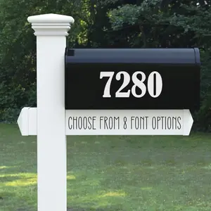 Mailbox Numbers Decal - Personalized Address Number Vinyl Decal for Mailbox