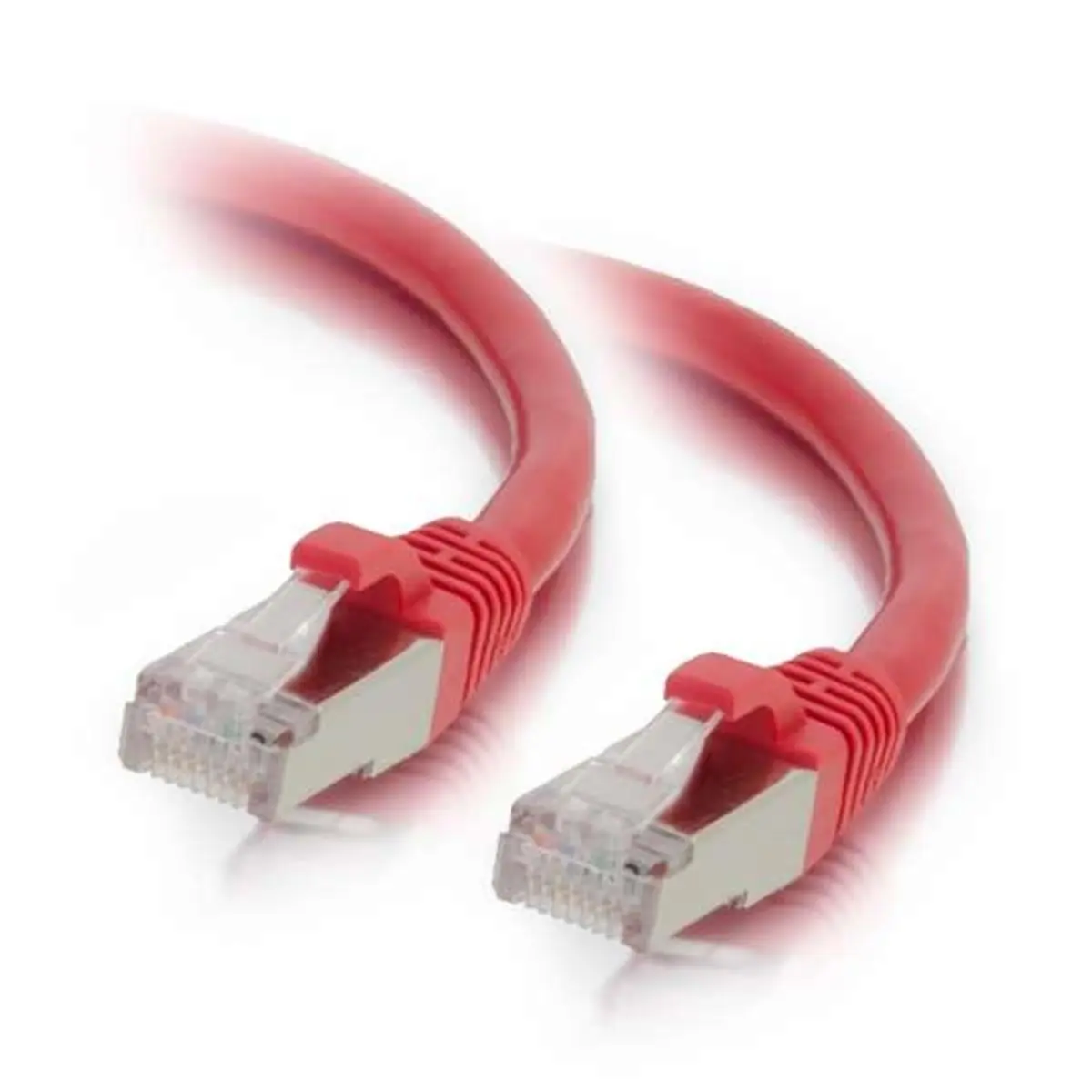 Cables To Go 00858 35 ft. Cat6 Snagless Shielded-STP High-Speed Network Ethernet Patch Cable with Connectors - Red, Impedance Reduction, Noise Protection, Electromagnetic Interference Defense