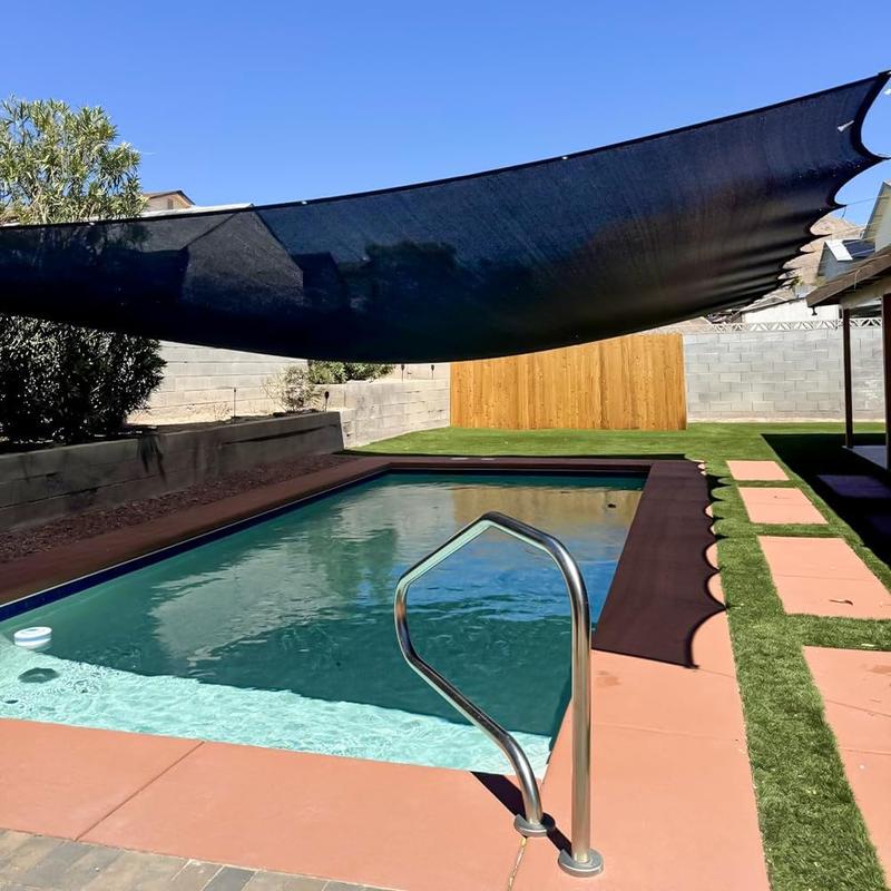 2026 New 90% Blackout Cloth (Black) - 10 x 13ft UV-Resistant Shade Net with Reinforced Rivets, Suitable forOutdoor Adventures / Camping / Garden / Patio /Greenhouse.Mesh Shade Cloth