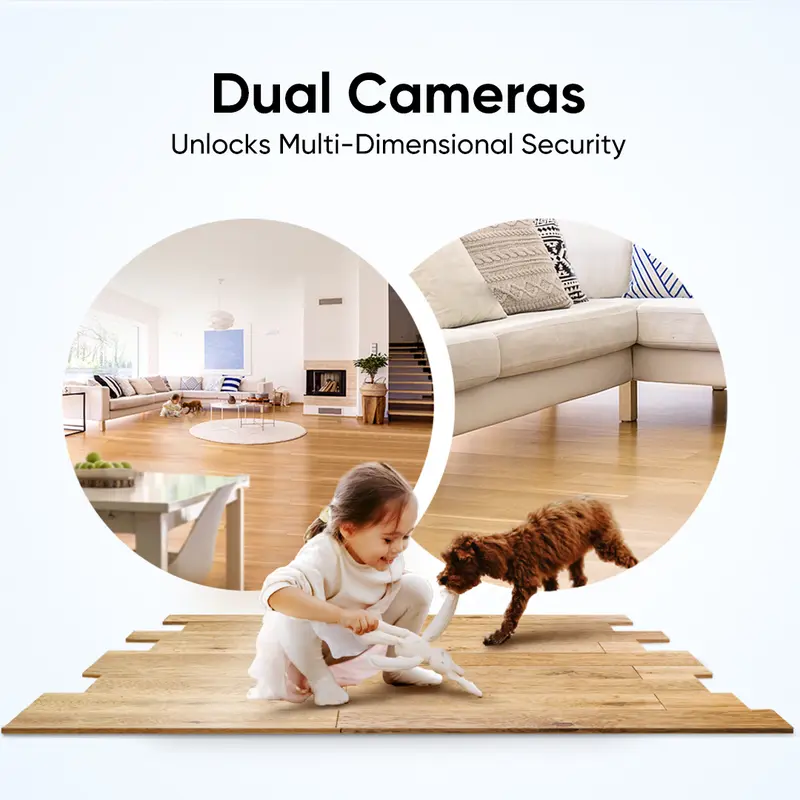 [Exclusive Bundle] eufy SoloCam S340, 360° Pan & Tilt Solar Security Camera 2.4 GHz Wi-Fi No Monthly Fee HomeBase S380 Compatible - Ai Auto Lock And Tracking
