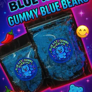 Sour & Sweet Blue Razz Gummy Blue Bears Snack Candy for everyday Snacking and Parties