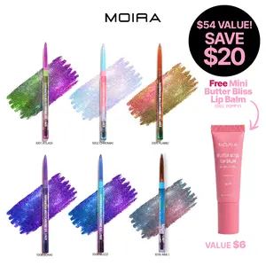 MOIRA Supernova Multichrome Bundle (SMGL:1,2,5,8,9,18 BBLBM2) Free Gift Makeup