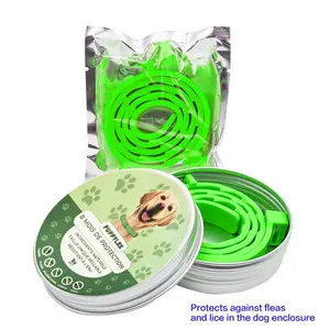 Flea & Tick Prevention Collar for Cats and Dogs, Pet External Parasite Control Ring, Comfortable Neck Band for Animals