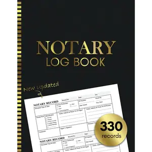 Notary Log Book: Notary Public Record Book, Notary Book Journal, Notaria Act Log Sheets, Notary Record Template Notebook - Paperback