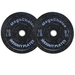 Garvee Rubber Olympic Bumper Weights Plates Set,2 In Barbell Plates,2x15LB 2x25LB 2x35LB 2x45LB 100LB 160LB 300LB 45LB Barbell Weights for Strength Training Weightlifting(Single, Pair & Set) (10LB×2)