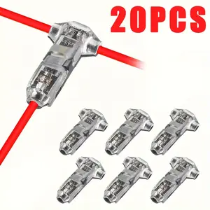 20pcs Quick Connect Terminal Blocks, Fast Wire Connector Set, Durable Reliable Connectors, Durable Electrical Terminals for Wiring Projects