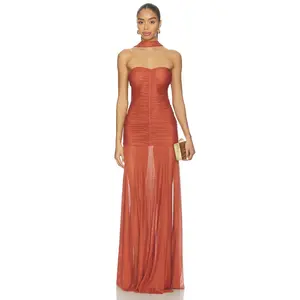 Bananhot Ross Maxi Dress in Russet