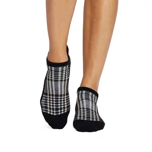 Tavi Grip Savvy Classic Plaid Pilates Socks
