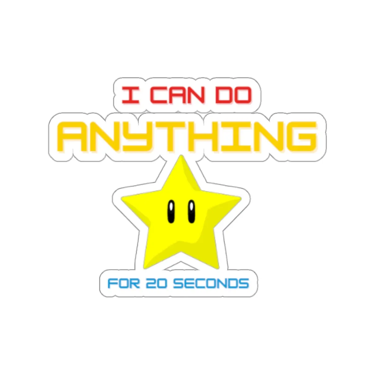 Star Power - Mario - Kiss-Cut Stickers