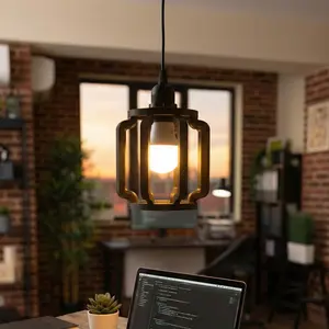 Modern Industrial Cage Style Pendant Lamp Shade