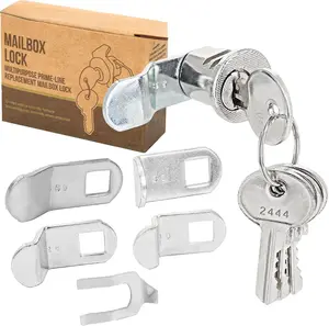Mailbox Lock Replacement - Universal Mailbox Locks with 4 Keys - Easy to Install Mail Box Lock and Key Set - Durable and Secure Lock Replacement with 4 Keys for Almost All Locking Mail Boxes