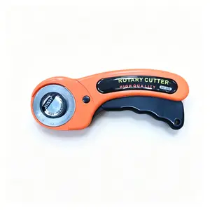 Fabric Cutting Wheel Knife, Leather Cutter with Handle, Quilted Blade, DIY Sewing Accessories, Rotary Cutting Machine for Fabric Paper Textile Craft