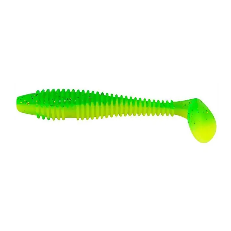 Threaded Soft Fishing Lure, 20pcs Artificial Bait With T Tail, Paddle Tail Swimbait for bass,Trout, Catfish, Salmon, Freshwater and Saltwater Fishing Jig, Outdoor Fishing Accessories, Fishing Lures Kit