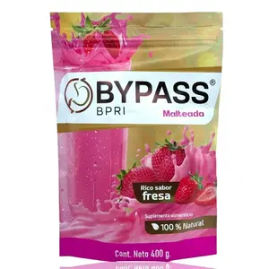 Byppaass Podwer Shake Strawberry Flavor 400g Made in Mexico - 100% natural strawberry flavor