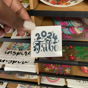 Gray 2024 Tribe UV DTF SHOT GLASS WRAP