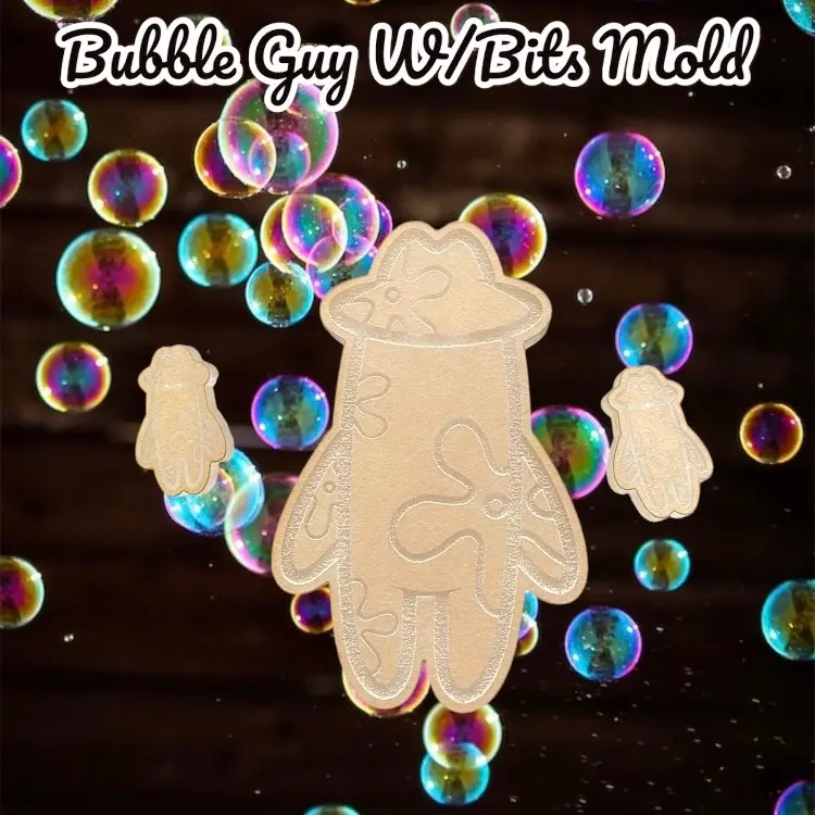Bubble guy with bits mold