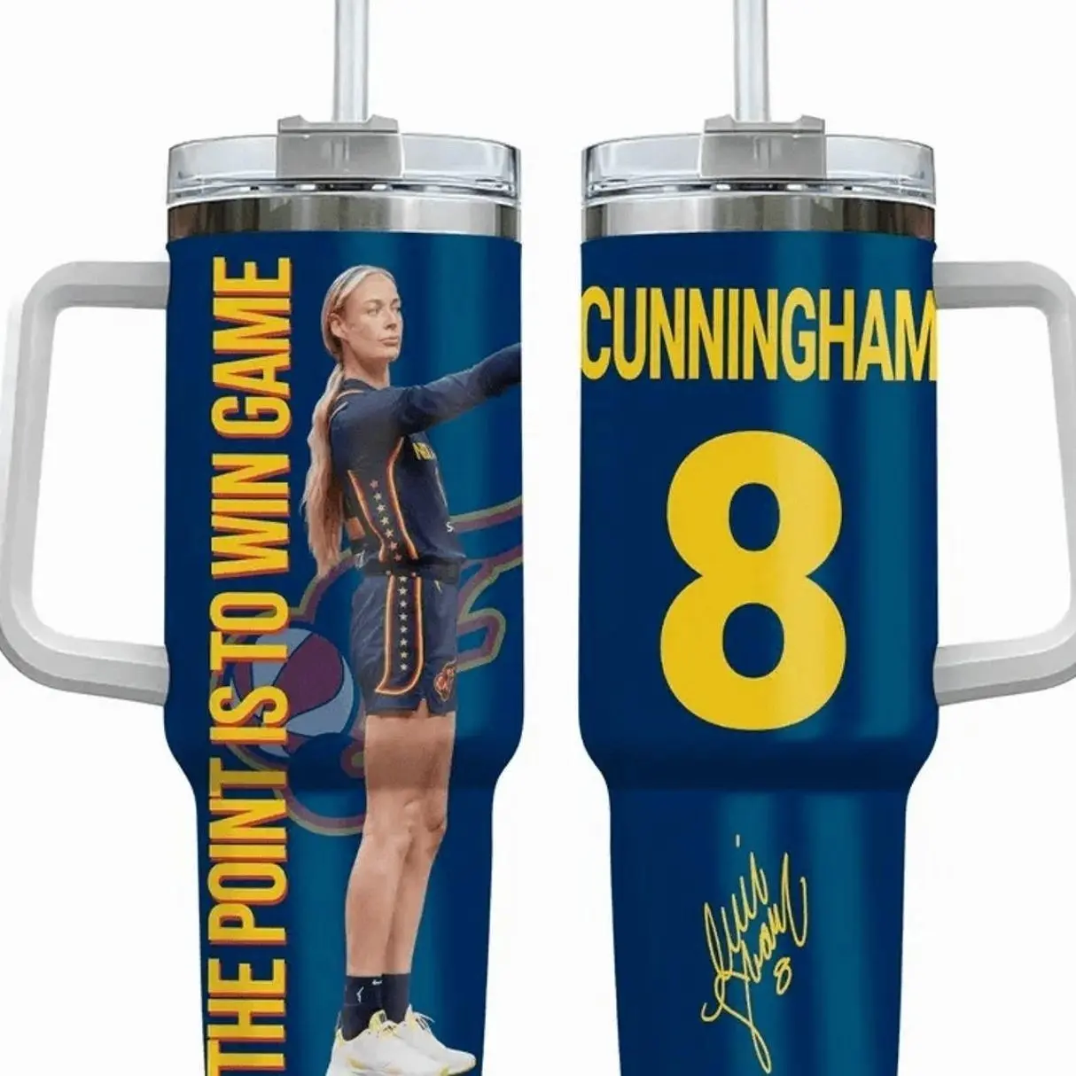 Sophie Cunningham Point God 40oz Tumbler With Handle, MK 20oz Tumbler, Women Basketball #329