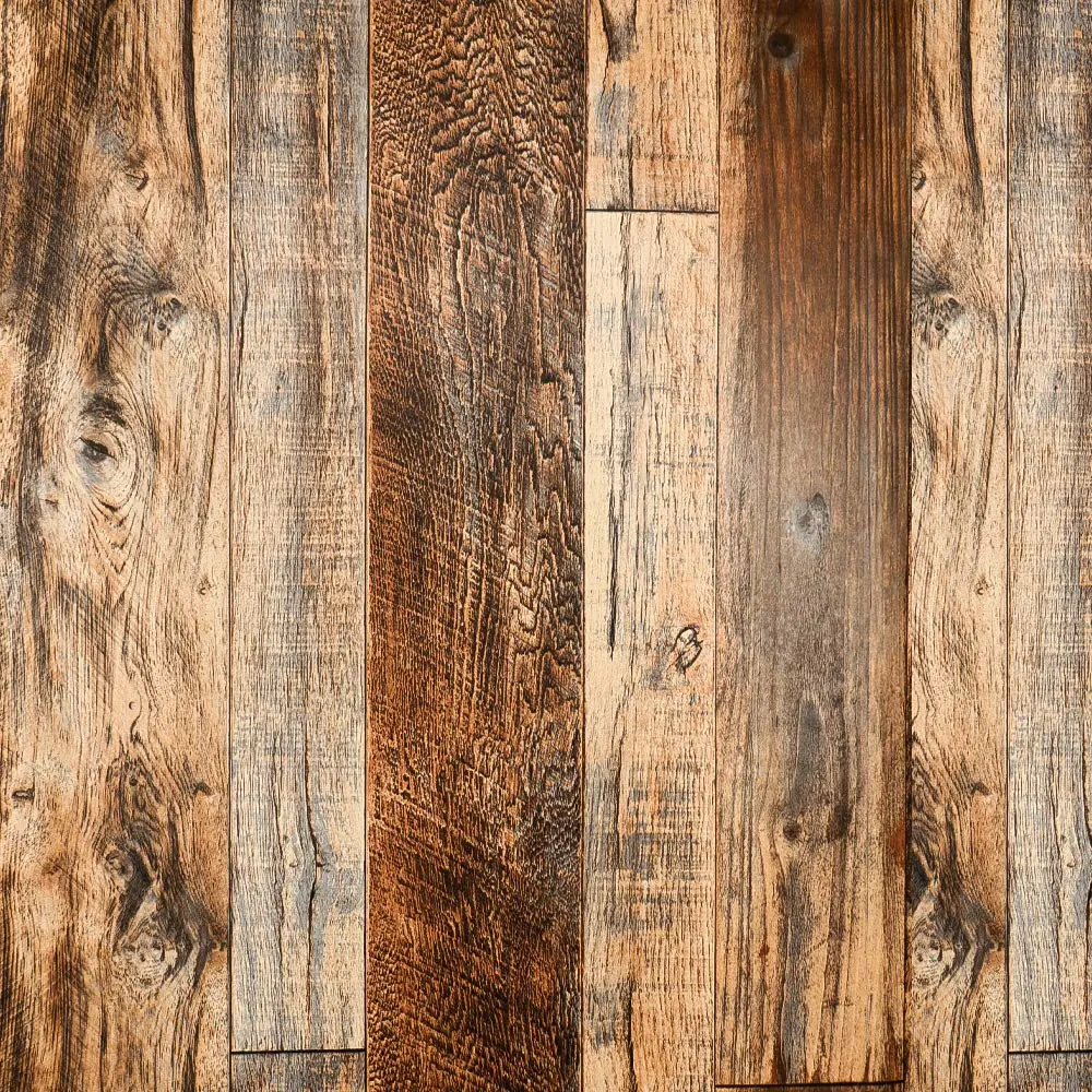 Wood Contact Paper Kitchen Peel And Stick Wallpaper  Self Adhesive Removable Countertops Waterproof Shiplap Wall Vinyl Wrap For Cabinets Rustic Brown 17.5" X 118.1"