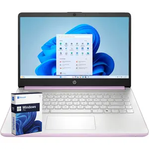 HP 14 inch Everyday Laptop Computer for Student & Business - AI-Powered 1-Y • Win 11 Pro• Intel Quad-Core CPU • Ultra-Light • up to 32GB RAM/384GB SSD • Lavender