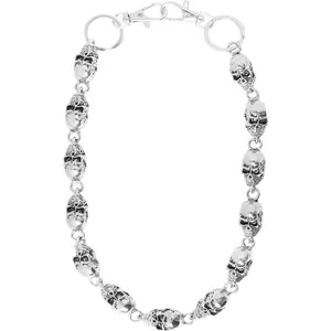 1 Pcs Wallet Skull Chain Pants Chain Pocket Chain Biker Chain Unisex Jean Chains Belt Chain for Men Women Punk Heavy Skull Goth Hip Hop Trousers Wallet Keys