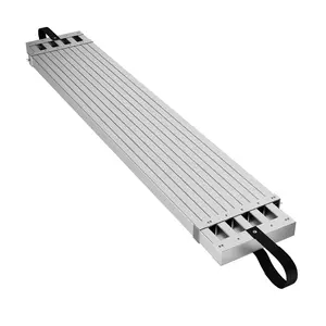 Heavy-Duty Aluminum Telescoping Work Plank | 440lbs Load Capacity, Skid-Proof Surface & Adjustable Design, Sturdy Scaffold Platform for Ladders, Ideal for Home Renovation & Construction Jobs