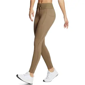 baleaf Women's 25"/27" Fleece Lined Leggings Water Resistant High Waisted Thermal Warm Winter Tights Base Layer Hiking Pants with Pockets Workout Home Lounge Outdoor Running