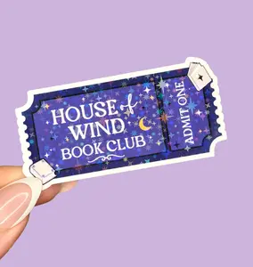 House of Wind Book Club Sticker | ACOTAR Sticker | Holographic Sticker | SJM | Sarah J Maas | Kindle Sticker | Waterproof Sticker