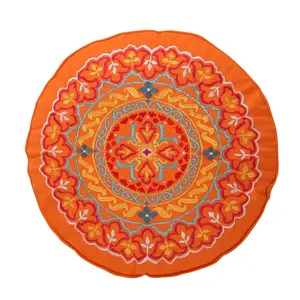 Mackenzie Round Orange Pillow