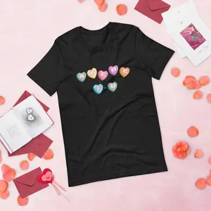 ABC F-U Candy Heart Alphabet Inappropriate Valentine's Day Bella Canvas Unisex t-shirt