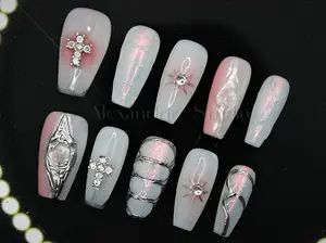 Alexandrite Studio Press On Nails ---Galactic Pink