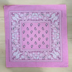 22x22 Cotton Bandana | Classic Paisley Print | Soft & Stylish Multi-Color Head Scarf