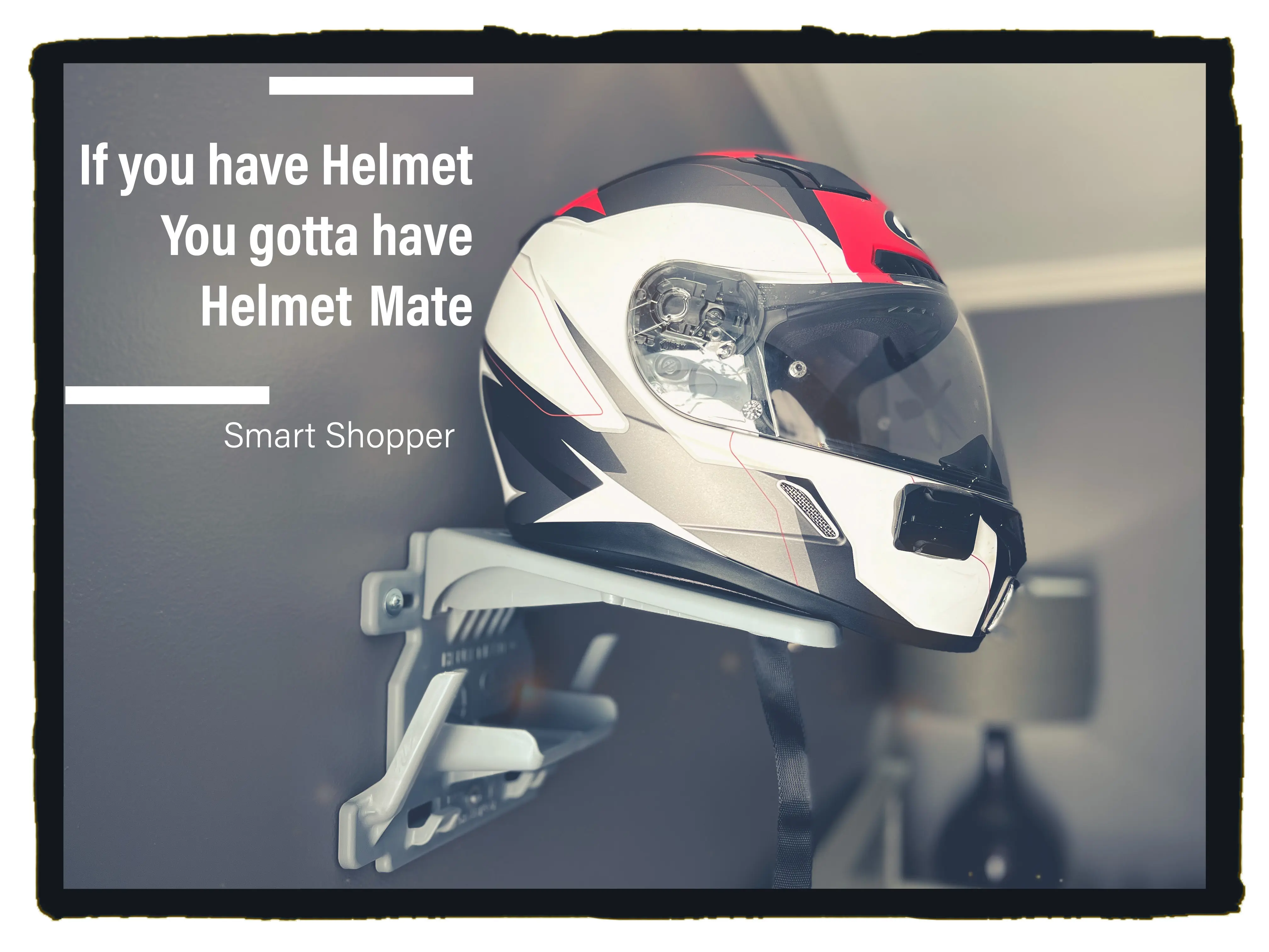 Helmet Mate-One Stop Wall Mounted Storage for Helmet and Riding Gear, Made in USA…